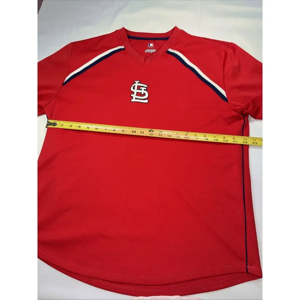 MLB Genuine Merchandise St Louis Cardinals Pullover Size XL Short Sleeve